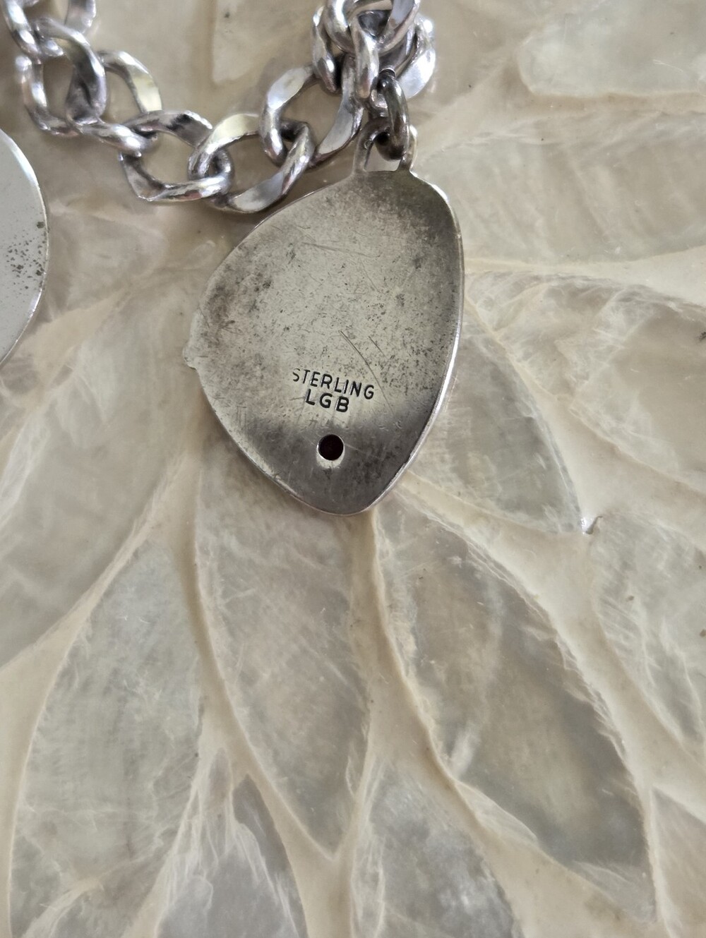 Vintage AT&T Sterling Silver Charms On A Curb Link Bracelet. - Picture 5 of 7